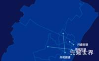 echarts鞍山市铁西区geoJson地图自定义引导线实例